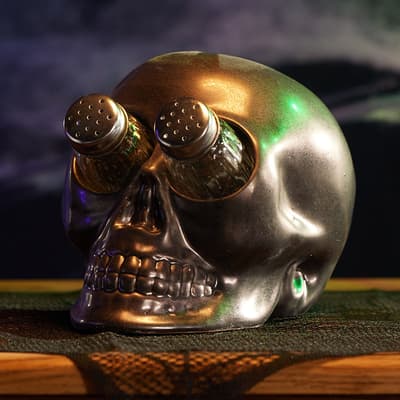Skull Eyes Stoneware Salt and Pepper Set