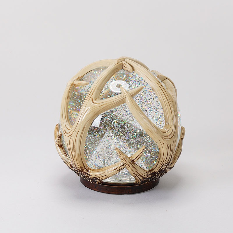 Acrylic Antler Glitter Globe Cracker Barrel