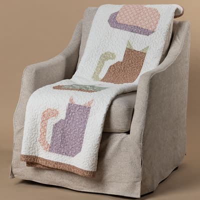 Quilted Cat Throw
