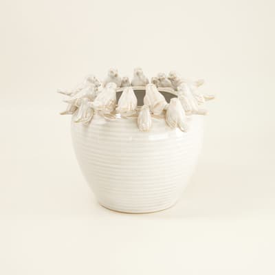 Ceramic Vase with Birds