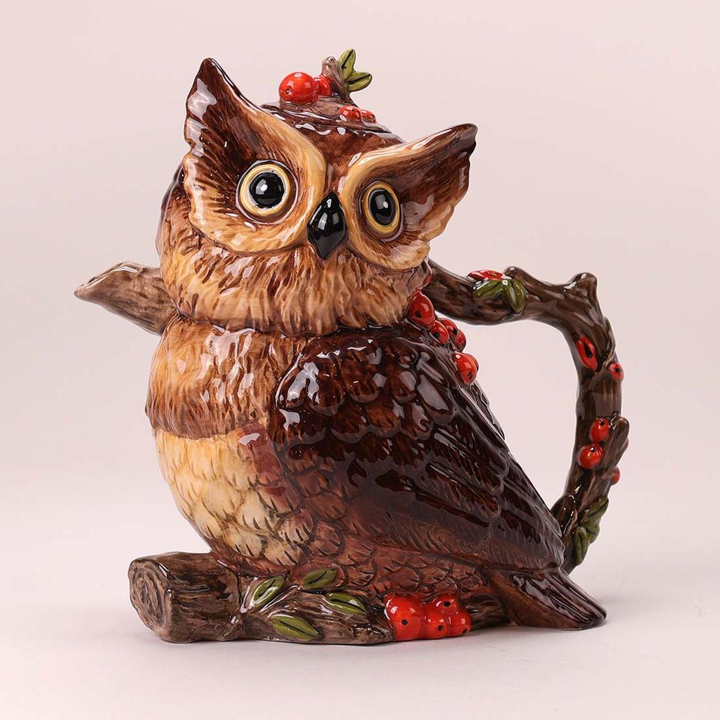 Harvest Owl Teapot - Cracker Barrel