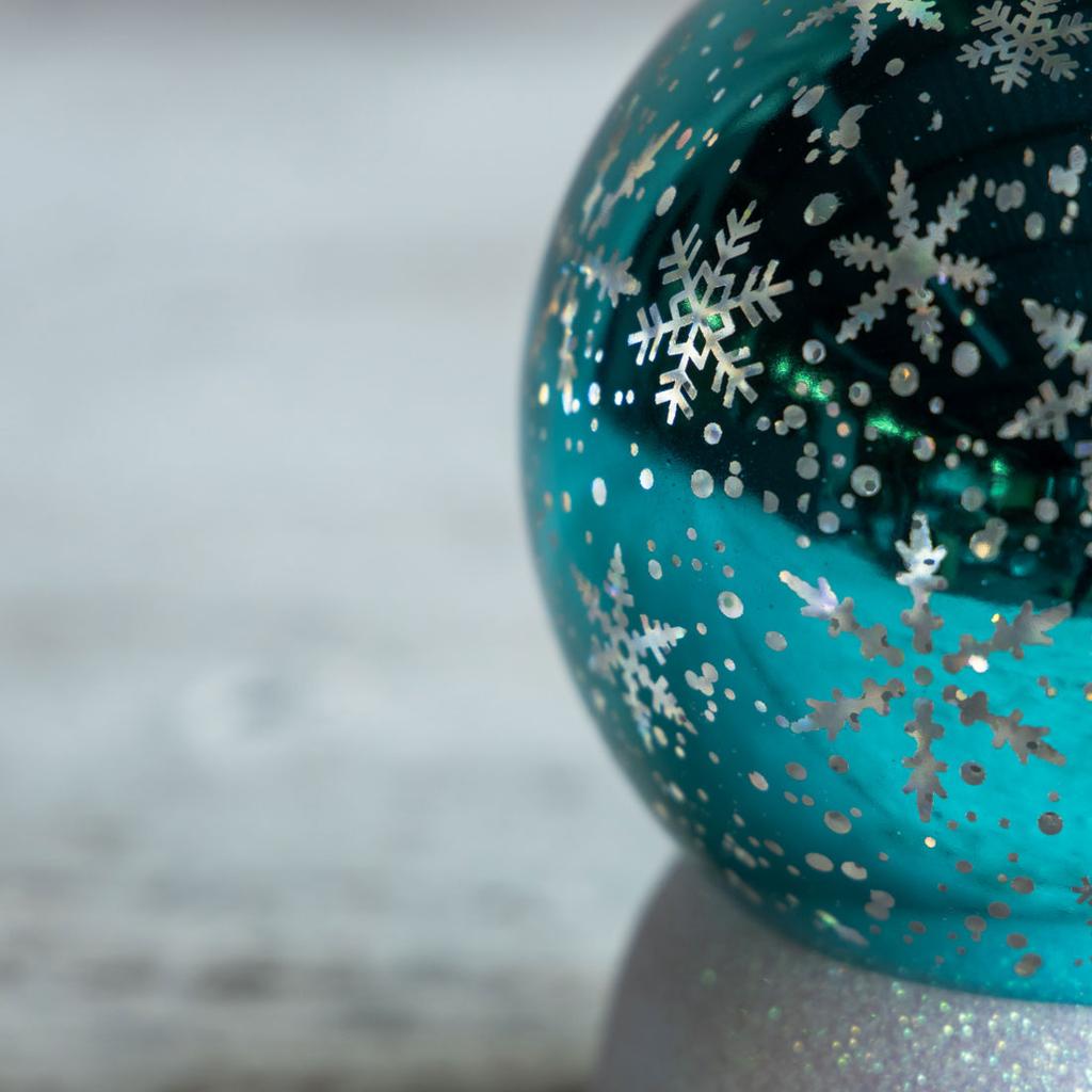 Acrylic Snowflakes and Stars Glitter Globe Snow Globe - Cracker Barrel