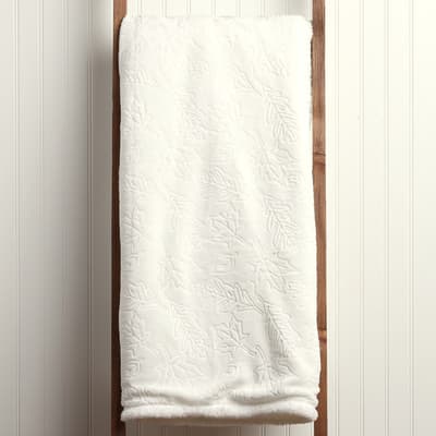 Embossed Hamel Sherpa Throw