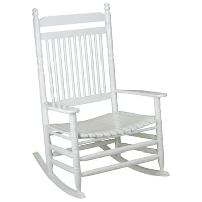 Jumbo Slat Rocking Chair - White