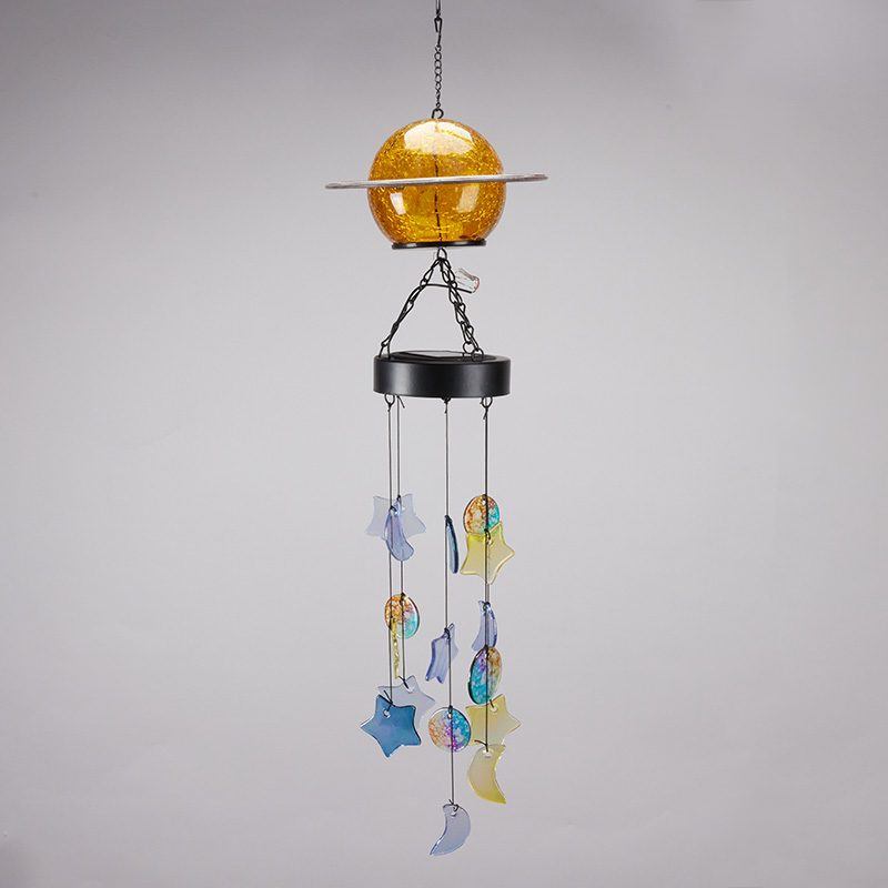Solar UFO Wind Chime Cracker Barrel