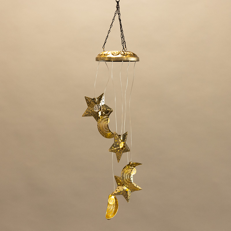 Moon and Stars Solar Wind Chime - Cracker Barrel