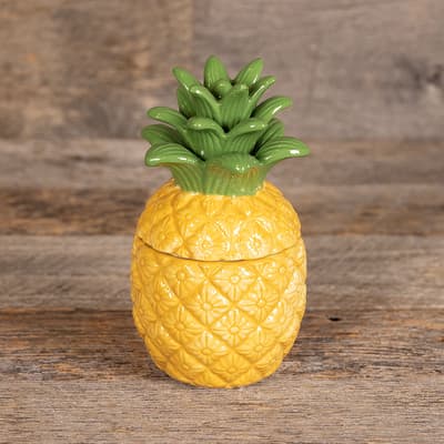 Pineapple Figural Filled Candle