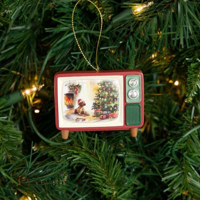 Vintage TV Ornament