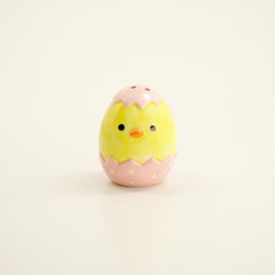 Chick In Pink Egg Pepper Shaker