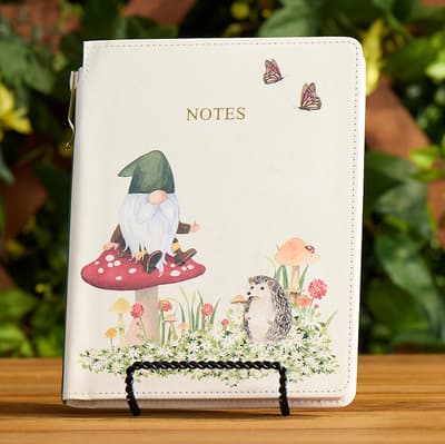 Faux Leather Journal with Pen - Gnome