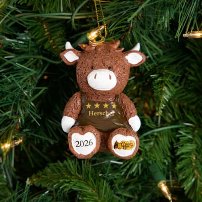 Herschel Bull Ornament