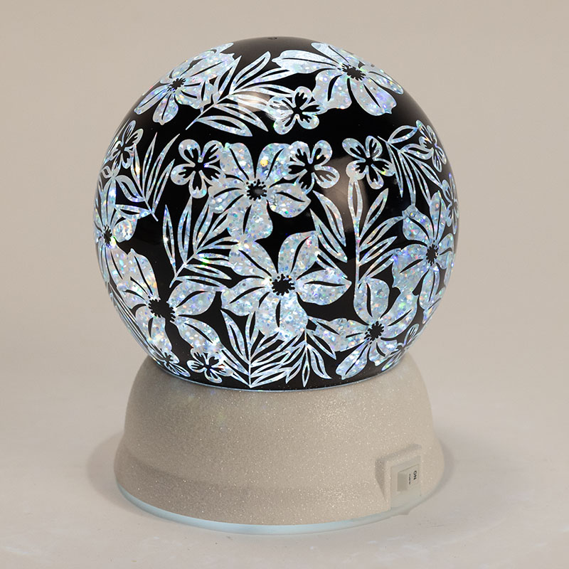 Acrylic Flowers Glitter Globe Cracker Barrel