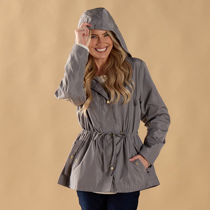 Gray Raincoat - Cracker Barrel