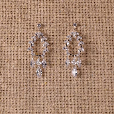 Cubic Zirconia Dangle Earrings