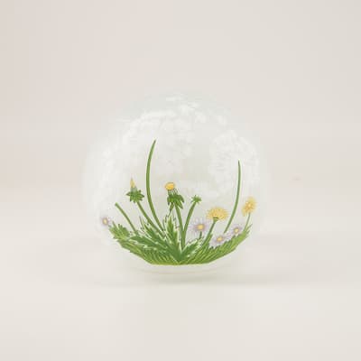 LED Cracked Glass Dandelion Orb