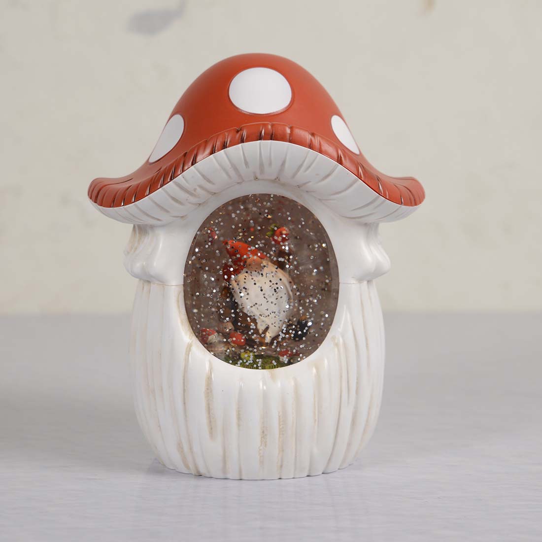 Mushroom Glitter Globe Cracker Barrel