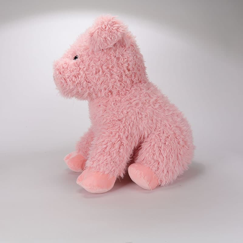 Huge Pink Pig Plush Basket