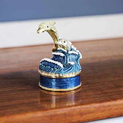Dolphin and Baby Decorative Box