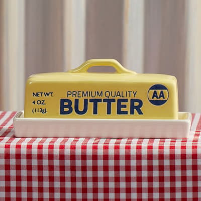 Butter Shaped Butter Dish