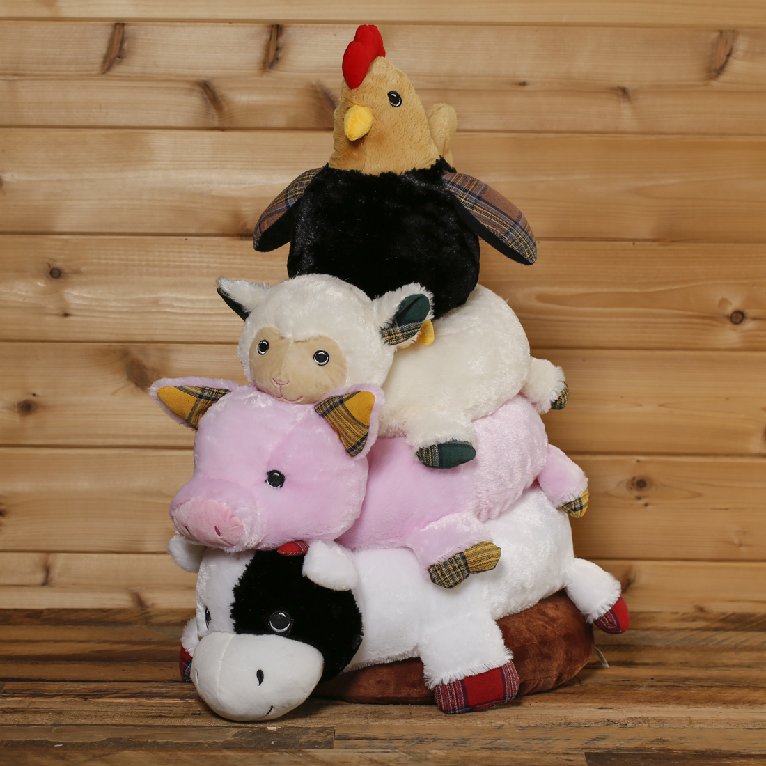 Plush store stacking animals