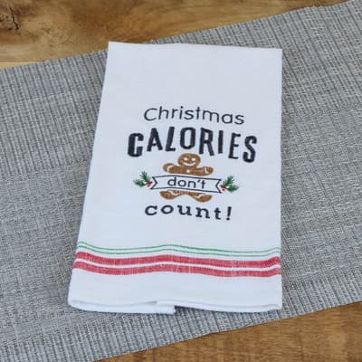 Christmas Calories Slub Towel