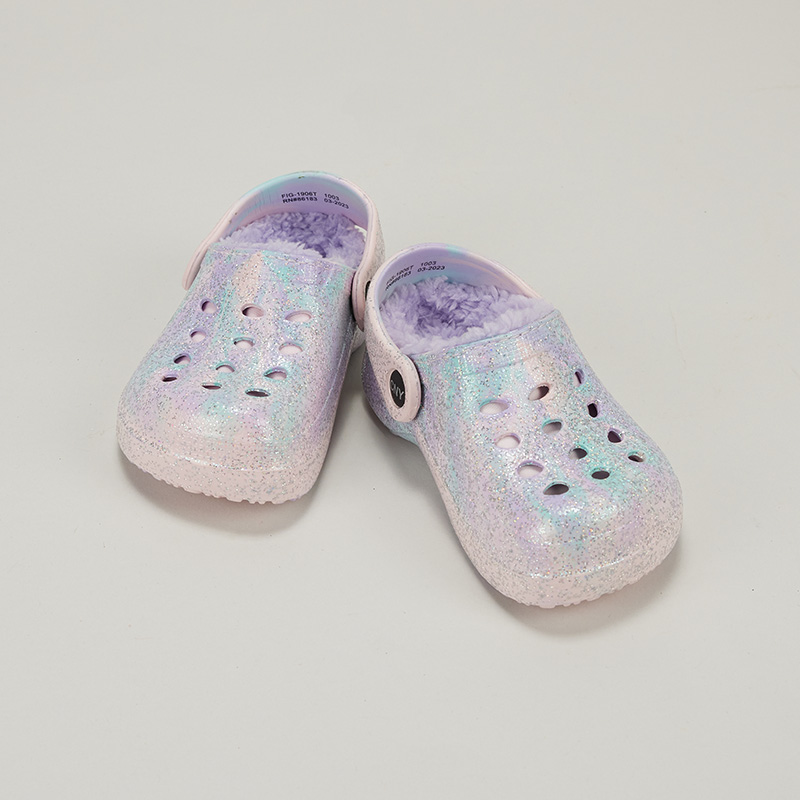 Tie Dye Purple Sparkle Sherpa Lined Clog Shoes - Cracker Barrel