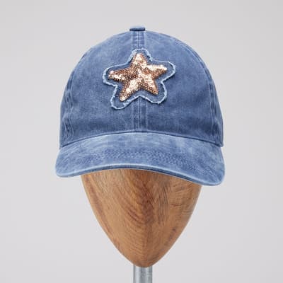 Embellished Star Applique Ball Cap