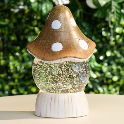 LED Mushroom Glitter Globe