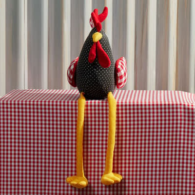 Fabric Rooster Sitter