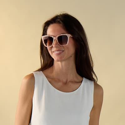 Pink Mother of Pearl Sunglasses