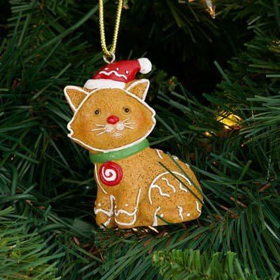 Gingerbread Cat Ornament