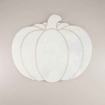 Marble Pumpkin Cutting Board