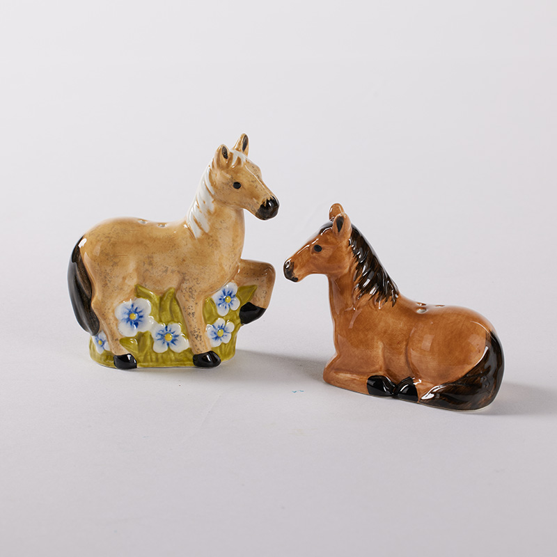 Horse Salt and Pepper Set Horse Cracker Barrel