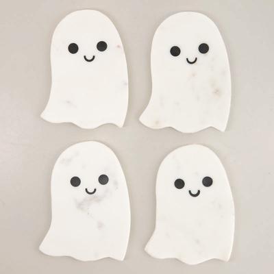 Marble Ghost Coasters Set Of 4