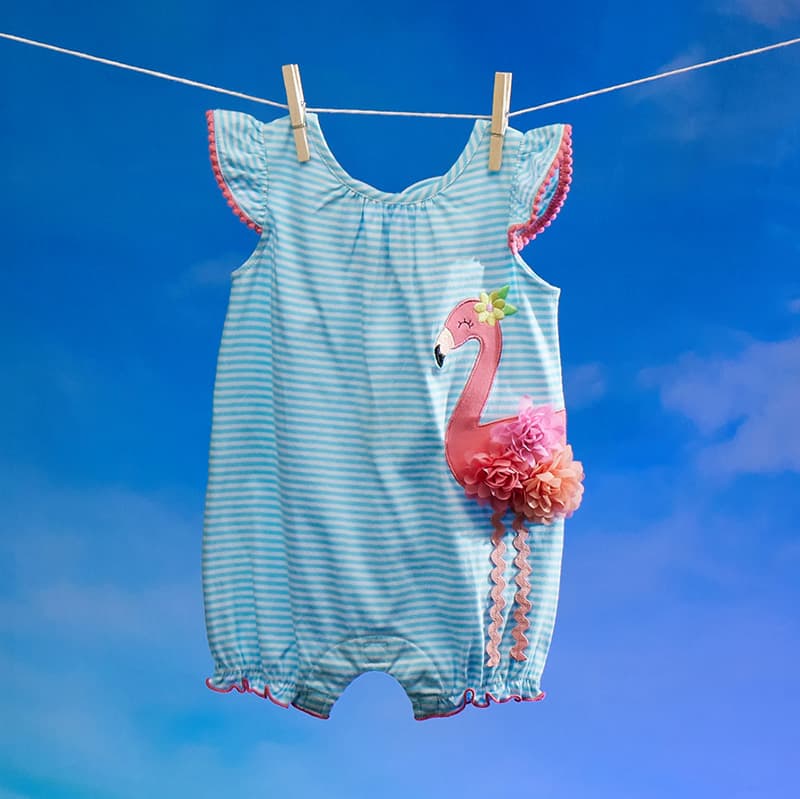 Baby girl flamingo romper hotsell