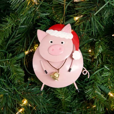 Metal Pig Ornament