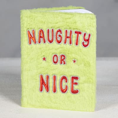 Naughty Or Nice Fuzzy Journal