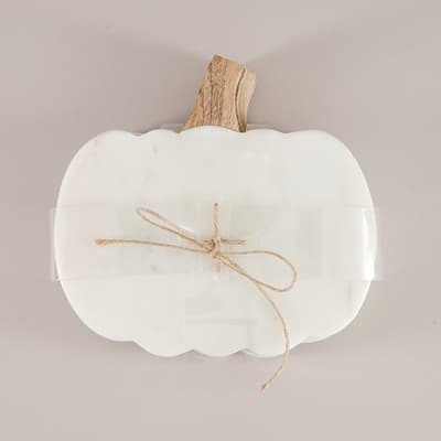 Marble Pumpkin Coasters Set Of 4