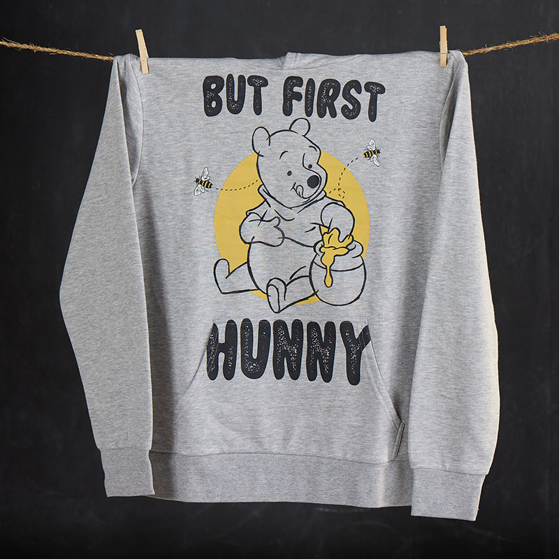Winnie the Pooh First Hunny Gray Hoodie - Cracker Barrel