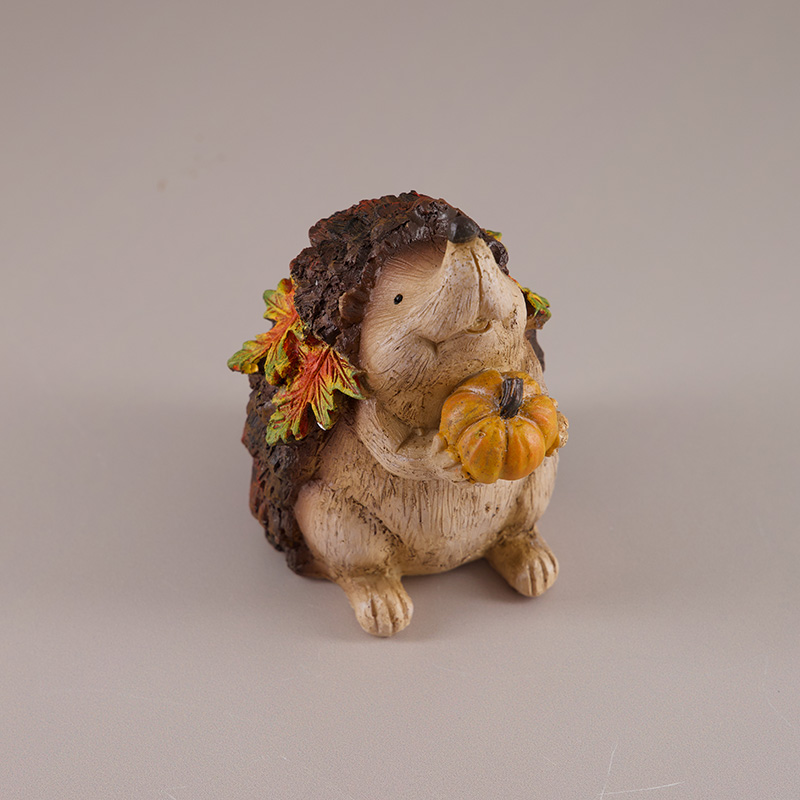 Aorvoras Solid Brass Hedgehog Figurine - Decorative Desktop Sculpture - View #6