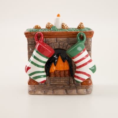 Stockings on Fireplace Salt and Pepper Set