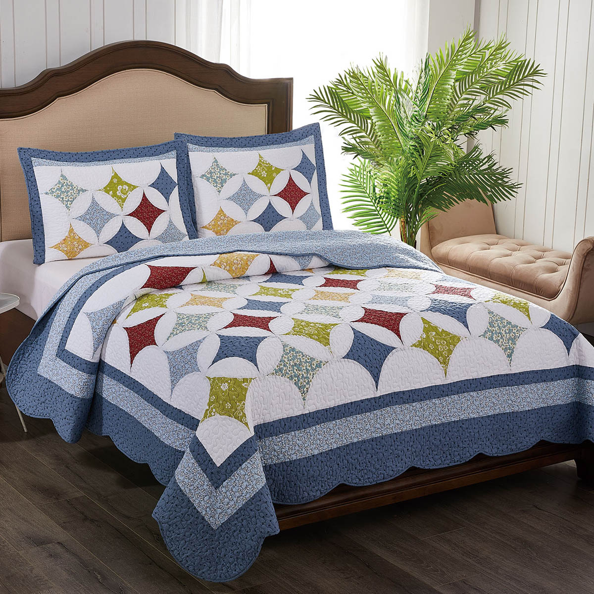 queen quilted bedspreads sale