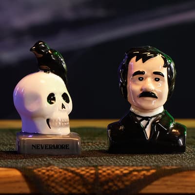 Poe And Raven Salt and Pepper Set