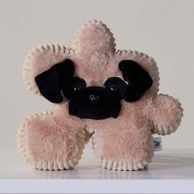 9" Brisket Dog Pluzzles Plush