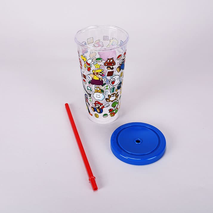 Super Mario Bros. Cup with Straw - Cracker Barrel