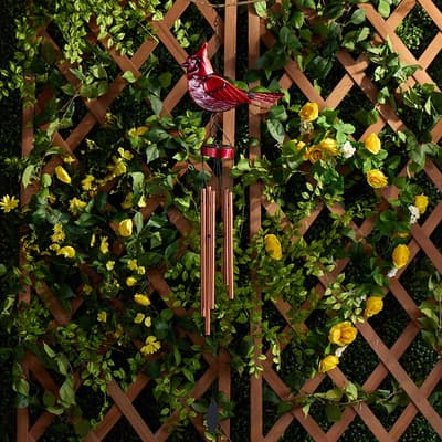 Solar Cardinal Wind Chime