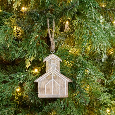 Wooden Church Ornament