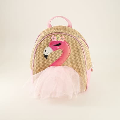 Flamingo Rattan Backpack