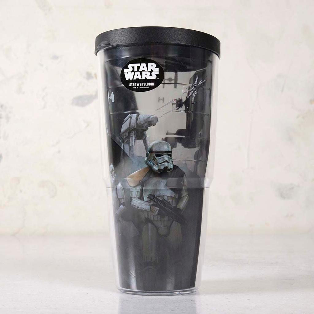 Star Wars Darth Vader Star Ship Collage Tritan Drinking Cup Clear 24 oz. 