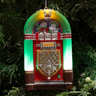 Mini Musical Jukebox Ornament